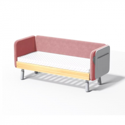 Детская кроватка Xiaomi Igrow Children's Soft Packed Splicing Bed Latex Coir Pink (180х70 см)
