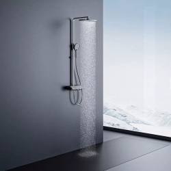 Душевая стойка Xiaomi Whale Spout Waist Massage Constant Temperature Digital Display Shower Set Silver