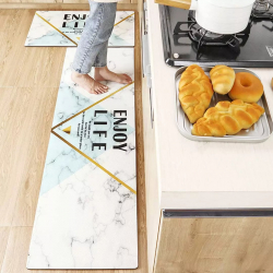 Водонепроницаемый коврик для кухни Xiaomi Dajiang Waterproof Anti-skid Anti-fouling Kitchen Mat Marble 150х45cm