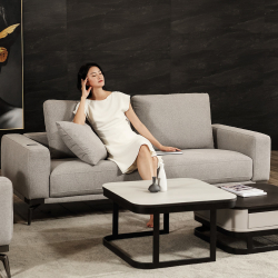 Трехместный диван с беспроводной зарядкой Xiaomi 8H Alita Fashion Modular Sofa Three Persons Hepburn Grey (B3C)