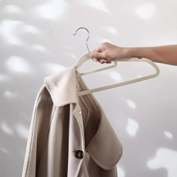 Набор вешалок для одежды Xiaomi Jeko&Jeko Non-slip Flocking Hanger Beige 10 шт (SWH-2521)