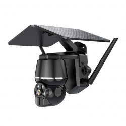 IP-камера на солнечной батарее YouSmart Intelligent Solar Energy Alert PTZ 4K Camera 4G Q7 Black