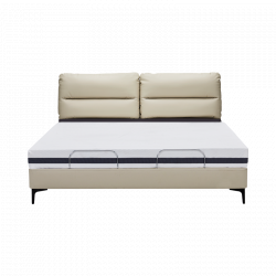 Умная двуспальная кровать Xiaomi 8H Milan Smart Leather Electric Bed S-Pro 1.8 m Beige DT4 Pro (без матраса)
