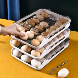 Контейнер для хранения яиц Xiaomi Have Fantastic Home TPR Rolling Egg Storage Box Gray