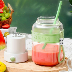Беспроводная соковыжималка – блендер Xiaomi Zhenmi Camping Portable Juice Bucket Dopamine Avocado Green (ZMGZ-J12)