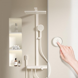 Душевая стойка с термостатом Xiaomi Whale Spout Thermostatic Shower Set VPlus Version Milky White