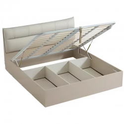 Двуспальная кровать с ящиками для хранения Xiaomi Linsy A High Box Storage Bed 1.8 m Grey (TV1A-A) (без матраса)