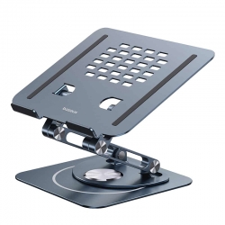 Подставка для ноутбука Baseus UltraStable Pro Series Rotatable and Foldable Laptop Stand Dark Gray (3-шарнирная)