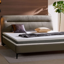 Двуспальная кровать Xiaomi 8H In Time Fashion Leather Soft Bed 1.8 m Gray (JMP8)