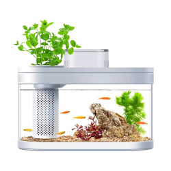 Умный Аквариум Xiaomi Geometry AI Smart Modular Fish Tank Pro 8-9L С180 (HF-JHYG07) версия с автокормушкой (Уценка)