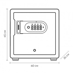 Умный электронный сейф со сканером отпечатка пальца Xiaomi CRMCR Smart Safe Deposit Box Dark Gray (BGX-X1-45MS)