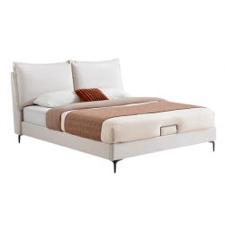 Двуспальная кровать Xiaomi Linsy Bed With Headboard Cat Scratching Cloth 1.5 m White (BC837-A) (без матраса)