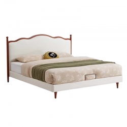Двуспальная кровать Xiaomi Linsy French Retro Bed 1.8 m Brown/White (BC214-A) (без матраса)