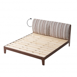 Двуспальная кровать Xiaomi Linsy Nordic Solid Wood Double Bed 1.5 m (VM3A-B) (без матраса)