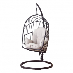 Подвесное кресло из ротанга Xiaomi MWH Ellz Hanging Basket Rattan Chair Black