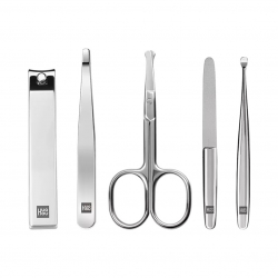 Маникюрный набор из закаленной стали Xiaomi Huo Hou Stainless Steel Nail Clippers Suit Brown (HU0061)