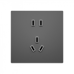Розетка Xiaomi Linptech Ultra-Thin Glass Panel Smart Wall Socket Five Holes E3 Pro Gray (NPE3PA)