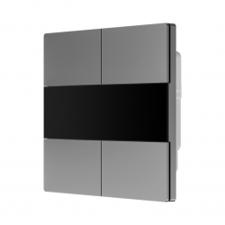 Умный выключатель четырехклавишный с нулевой линией Xiaomi Linptech Smart Display Switch E5S Zero Fire 16A Grey (E5DB-W4S)
