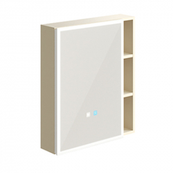 Умное зеркало для ванной комнаты Xiaomi HiGold Smart Sensor Mirror Cabinet Wood Cream 580 mm (умное зеркало + настенный шкаф)