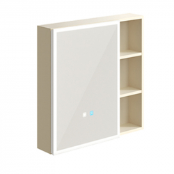 Умное зеркало для ванной комнаты Xiaomi HiGold Smart Sensor Mirror Cabinet Wood Cream 680 mm (умное зеркало + настенный шкаф)