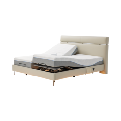 Умная двуспальная кровать Xiaomi 8H Twins Dual Zone Intelligent Split Electric Bed 1.8 m Beige (умное основание DT8 и хлопковый матрас MZ1)