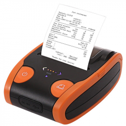 Портативный термальный принтер QunSuo Portable Bluetooth Thermal Printer 58 мм Orange (QS-5806)