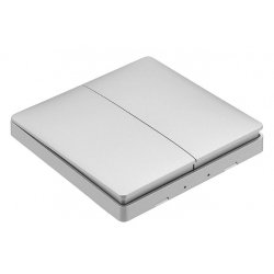 Беспроводной выключатель двухклавишный Aqara Smart Light Control Grey (WXKG02LM)