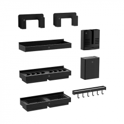 Набор держателей для кухни из алюминиевого сплава Xiaomi Diiib Aluminum Alloy Kitchen Holder Black (8 предметов)