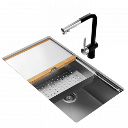 Многофункциональная кухонная мойка со смесителем Xiaomi Mensarjor Kitchen Multifunctional Sink Washing Machine (2618) (со смесителем)