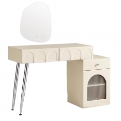 Комплект Туалетный столик и зеркало Xiaomi Linsy Set Of Dressing Table And Mirror In Cream Style (TO4C-A+02-A)