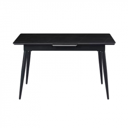 Стол обеденный раздвижной со столешницей из керамогранита Xiaomi 8H Jun Rock Board Telescopic Dining Table 1.1-1.4 m Black (YB2)