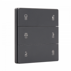 Умный беспроводной выключатель Xiaomi Ptxzn Smart Switch A6 Free Stickers Black  (шестиклавишный)