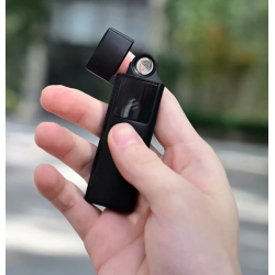 Электронная USB зажигалка ветрозащитная беспламенная Xiaomi Beebest Ultra-thin Charging Lighter Black (L101S)