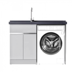Тумба со встроенной раковиной и отсеком для стиральной машины Xiaomi Diiib Stainless Steel Washing Machine Cabinet Left 1300mm