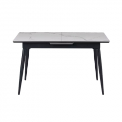 Стол обеденный раздвижной со столешницей из керамогранита Xiaomi 8H Jun Rock Board Telescopic Dining Table 1.1-1.4 m White (YB2)