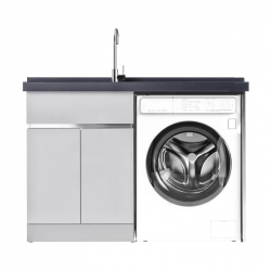 Тумба со встроенной раковиной и отсеком для стиральной машины Xiaomi Diiib Stainless Steel Washing Machine Cabinet Left 1400mm