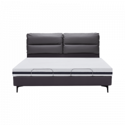 Умная двуспальная кровать Xiaomi 8H Milan Smart Leather Electric Bed S-Pro 1.5 m Star Gray (умное основание DT4 Pro и латексный матрас RM)