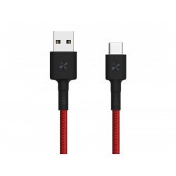 Кабель ZMi AL411 USB - Type-C Red (Kevlar) (30 см)