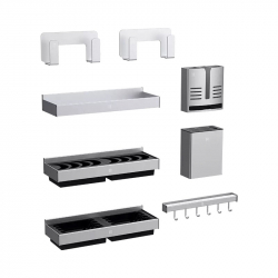 Набор держателей для кухни из алюминиевого сплава Xiaomi Diiib Aluminum Alloy Kitchen Holder Silver (8 предметов)