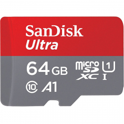 Карта памяти MicroSD SanDisk Ultra 64GB (SDSQUAR-064G-GN6MA)