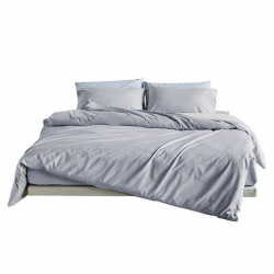 Комплект постельного белья Xiaomi 8H Class A Pure Cotton Breathable Bedding 1.5m Phantom Grey (JT1)