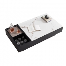 Журнальный столик Xiaomi Linsy Luxury Coffee Table For The Living Room Cocoa Dark Coffee White (RS5L-A)