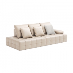 Диван на 3 места Xiaomi Linsy Leather Sofa 2 seat(L)+2 seat(R) 2500 mm Beige (PS514-A)