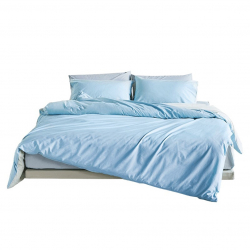 Комплект постельного белья Xiaomi 8H Class A Pure Cotton Breathable Bedding 1.5m Wave Blue (JT1)