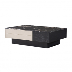 Журнальный столик Xiaomi Linsy Light Luxury Marble Coffee Table Walnut 100 cm (YN7L-A)