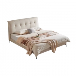 Двуспальная кровать Xiaomi Linsy Ecological Cloud Leather Model 1.5 m Beige (BC360-A) (без матраса)
