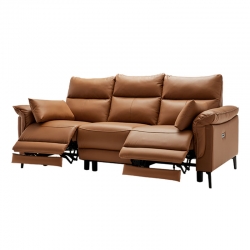 Диван-реклайнер на 3 места Xiaomi 8H Dual Electric Seat Italian Leather Sofa Orange (B9S)