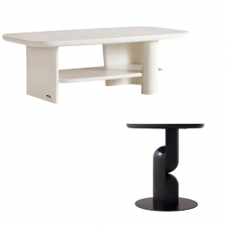 Комплект журнальный столик и приставной столик Xiaomi Linsy Set Of Coffee Table And Side Table Creamy Wind/Fresh Coffee With Cocoa  (RS4L-A+RS3L-A)