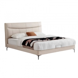 Двуспальная кровать Xiaomi Linsy Leather Bed Italian Minimalist 1.5 m Beige (TPC083-A) (без матраса)
