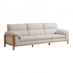 Диван на 3 места Xiaomi Linsy Oak Solid Wood Sofa Wood/Beige 2374 mm (CO1K- A2)